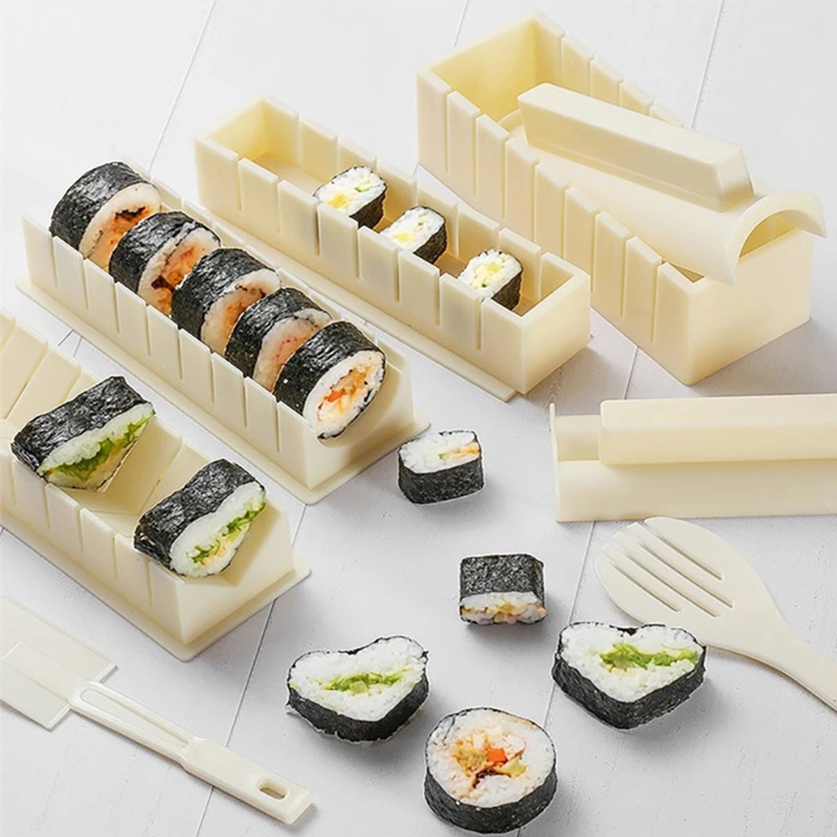 DIY Sushi Making Kit – Multi-Shape Sushi Maker for Easy Homemade Rolls
