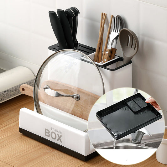 Expandable Kitchen Sink Storage Rack – Multifunctional Drainer Tray Organizer