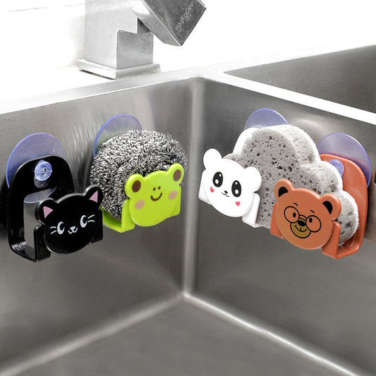 Suction Cup Sink Organizer – Sponge & Brush Holder
