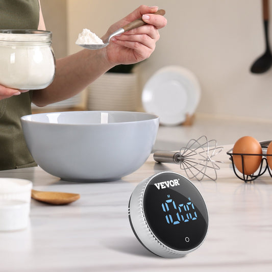 Digital Magnetic Kitchen Timer – Large LED Display for Cooking & Baking