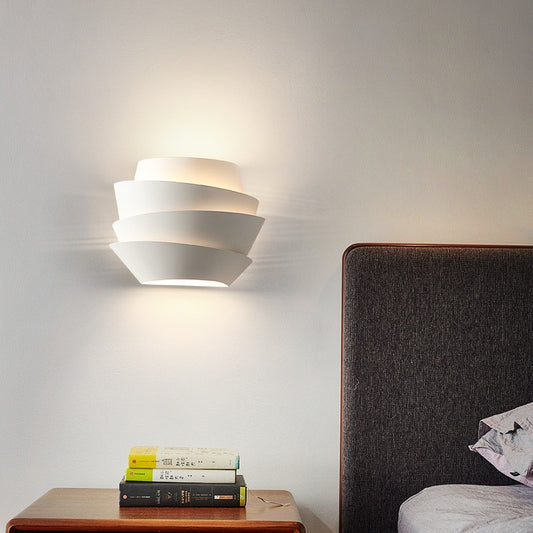 Modern LED Wall Sconce – Minimalist Layered Design for Bedroom, Hallway & Living Room
