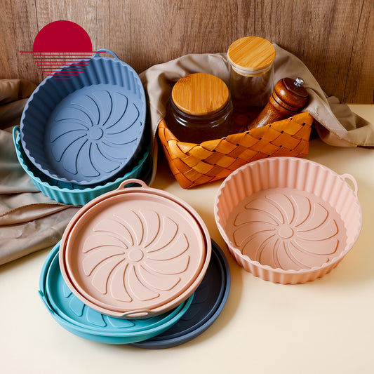 Reusable Silicone Air Fryer Basket – Non-Stick, Heat Resistant & Foldable